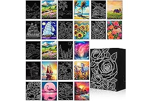 Qilery 12 Pcs Pre Drawn Canvas for Painting for Adults - Unleash...
