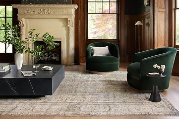 Loloi Margot Collection MAT-01 Antique/Sage 8'-6 x 11'-6 Area Rug feat. CloudPile, No-Shed Easy Clean Large Patterned Area Rug for Living Room, Bedroom, Dining Area