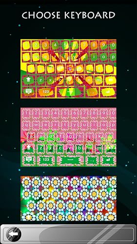 Teclados de flores