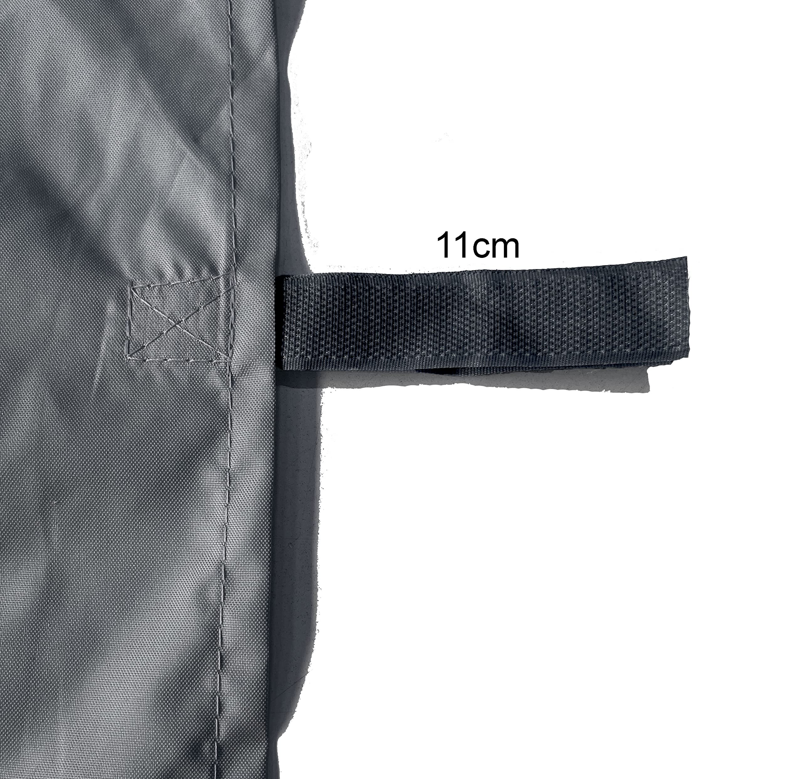 2 Pannelli Laterali Per Gazebo 3x3m - Con Finestra In PE, Grigio, Per Sahara E Altri Modelli - Foto 7