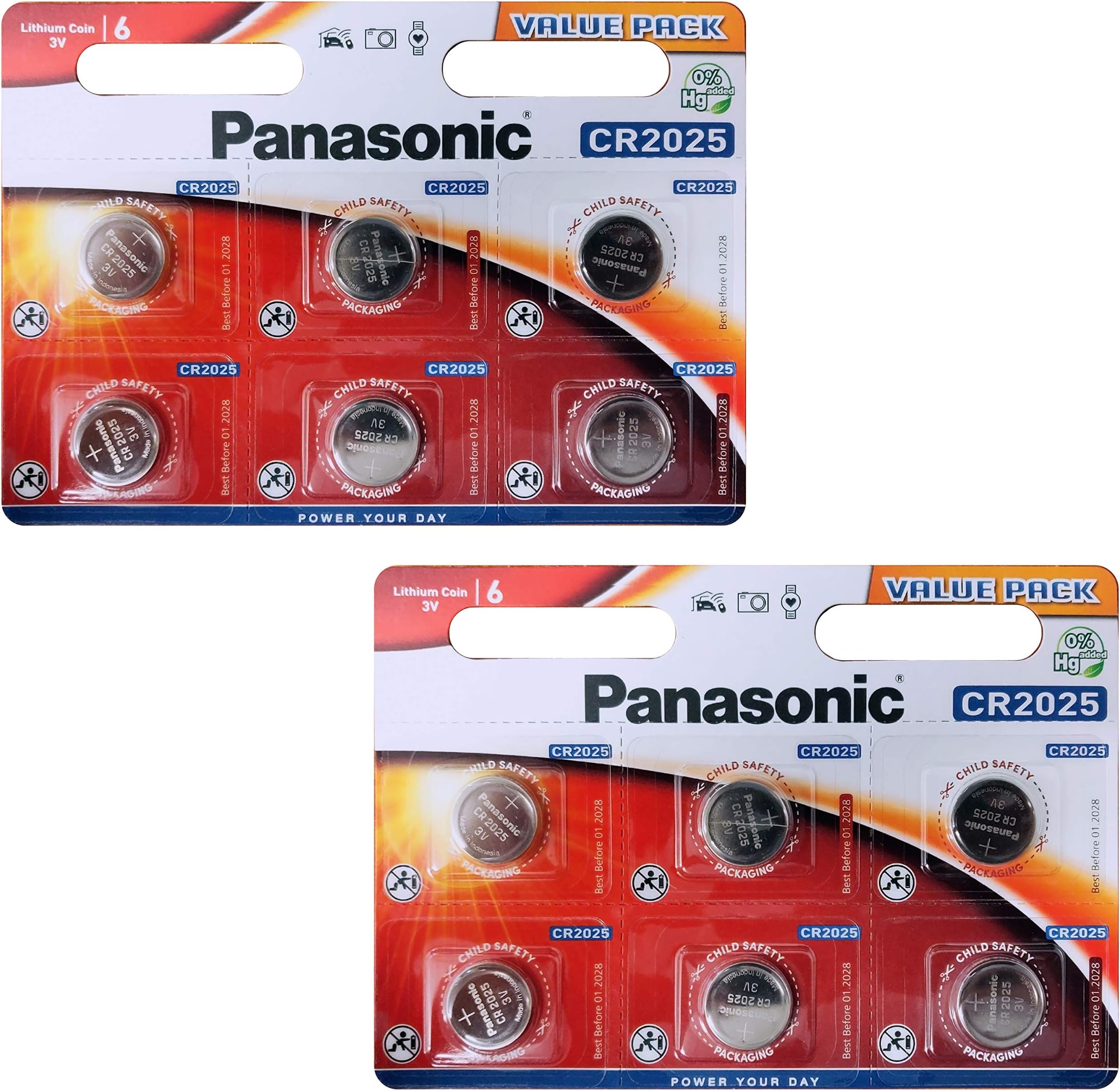 Specialist Lithium Coin Batteries CR2025 x 12