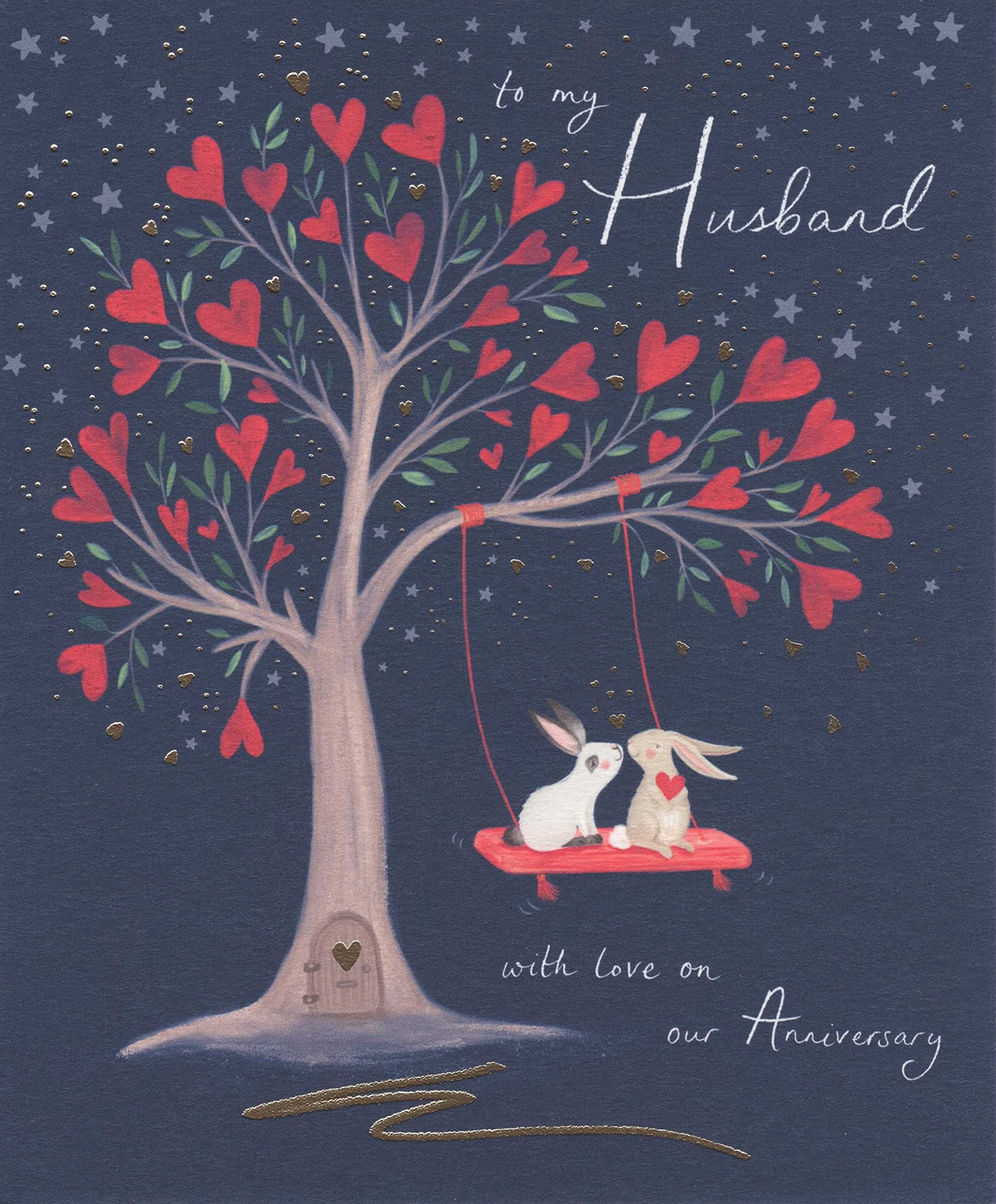 Woodmansterne Husband Anniversary Card