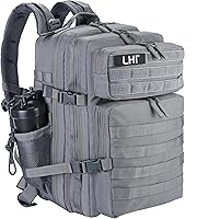 Vista 25 de LHI - Mochila táctica militar para hombres y mujeres, mochila del ejército de 45 l, mochila de asalto de 3 días, mochila grande con sistema Molle