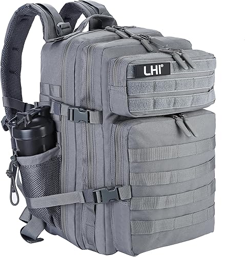 Miniatura 25 de LHI Mochila Táctica Militar para Hombres y Mujeres 45L Ejército 3 Días Paquete de Asalto Bolsa Mochila Grande con Sistema Molle 1.2 Compartimento
