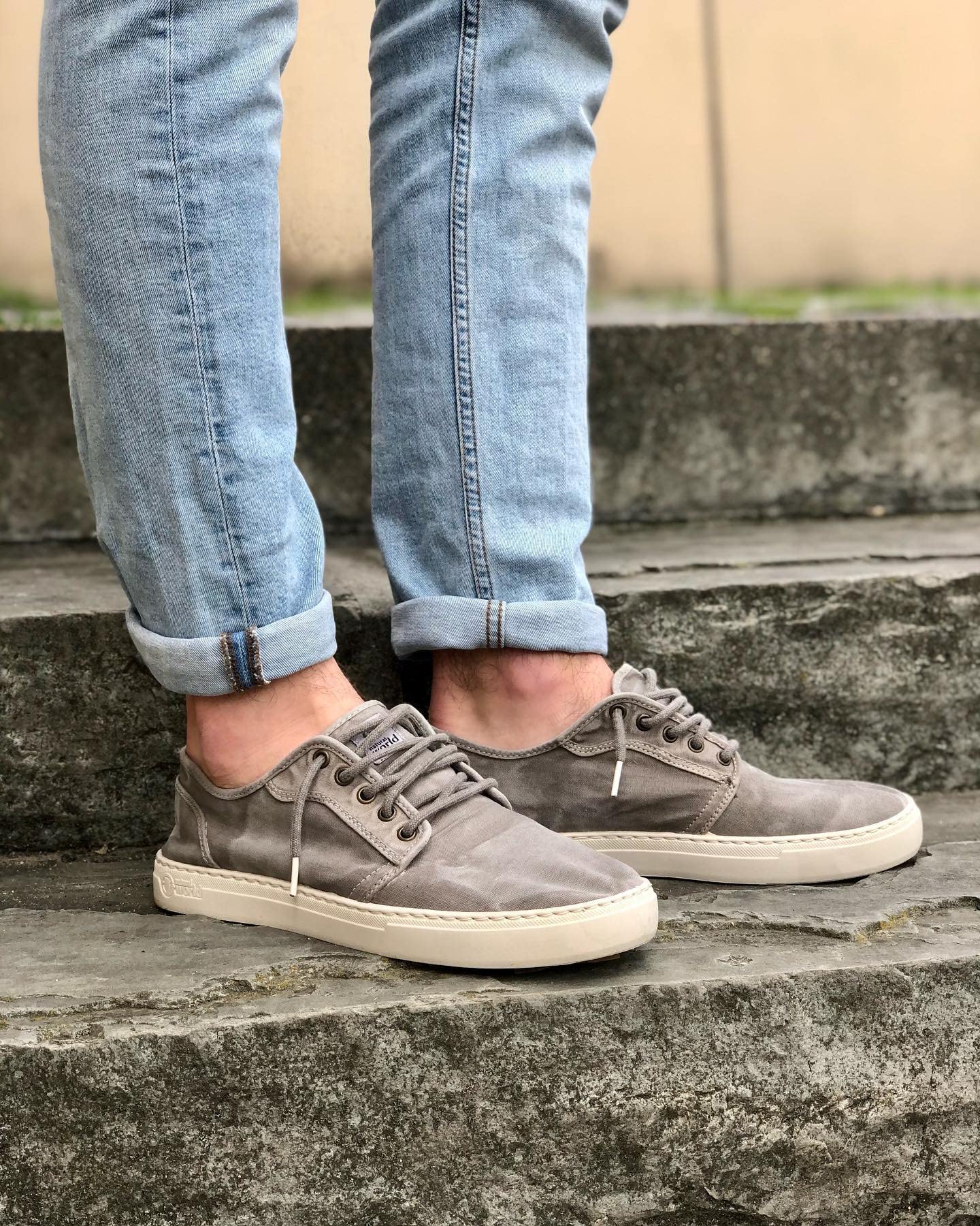 Natural World Eco | 6602e Old Narciso | Zapatillas Hombre 100% Ecológicas | Calzado Sostenible (Marron, 43)