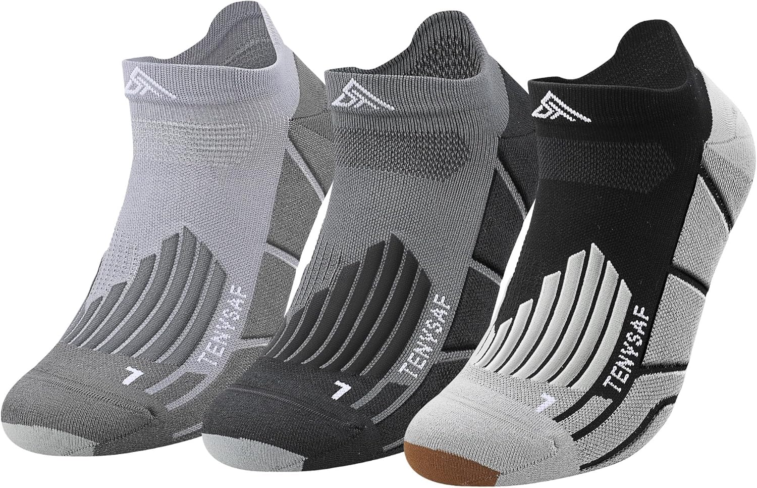 Compression Running Socks for Runners: Low Cut Ankle Socks Anti-Blister Athletic Socks for Hiking Golf Work