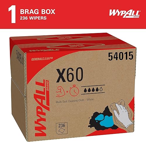Miniatura 13 de WypAll 34790CT x 60 paños, caja pop-up, color blanco, 9 1/8 X 16 7/8, caja de 126 (paquete de 10 cajas)