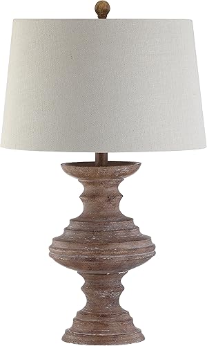 Miniatura 7 de JONATHAN Y JYL1001A Scarlett - Lámpara de mesa LED de resina de 26.5 pulgadas, lámpara tradicional de transición, mesita de noche, lámpara para