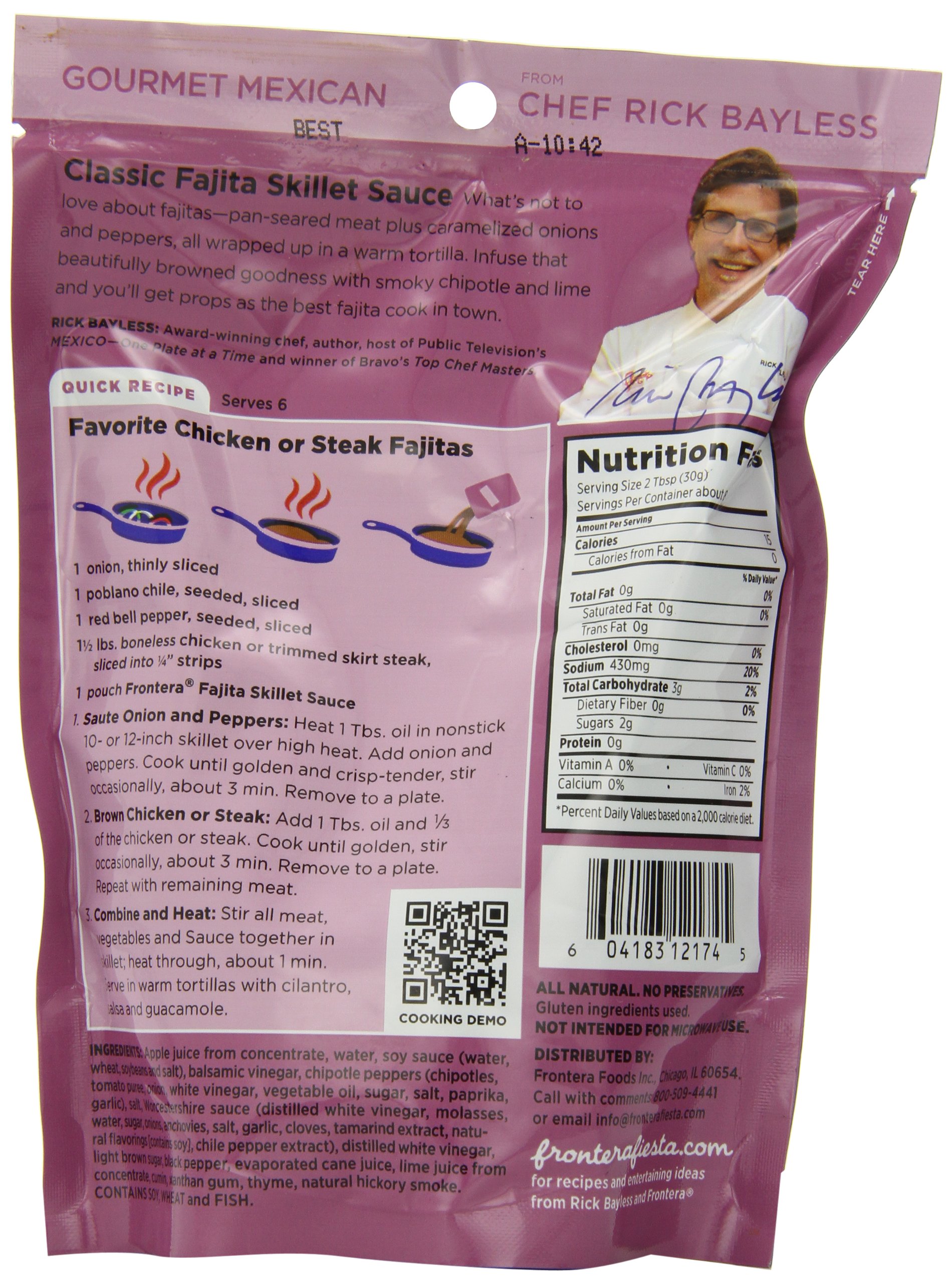 Frontera Pouch, Fajita Skillet, 8-Ounce (Pack of 6)
