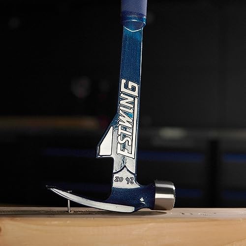 Miniatura 6 de Estwing E6-24TM - Cara fresada de 24 onzas diente de martillo agarre de nailon y vinilo azul