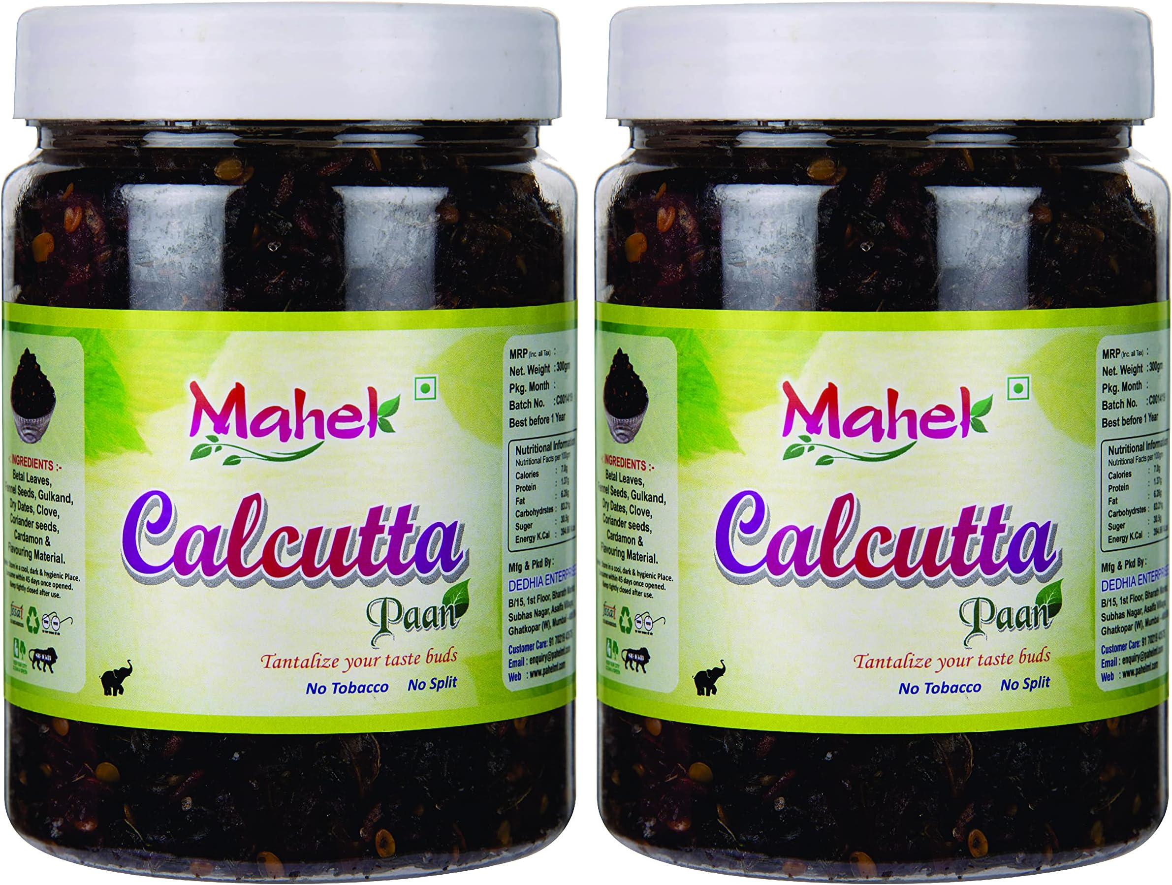- Mahek Calcutta Meetha Paan 330 Gms | Sweet Paan | Digestive Mukhwas |Mouth Freshener | After Meal Snacks (Pack of 2)
