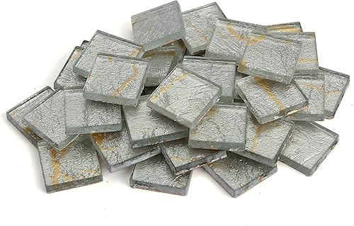 Miniatura 2 de Milltown Merchants Azulejo de mosaico de lámina de 34 de pulgada (0.787 in), 1 libra (bolsa de 16 onzas) (1 libra, amarillo-naranja)