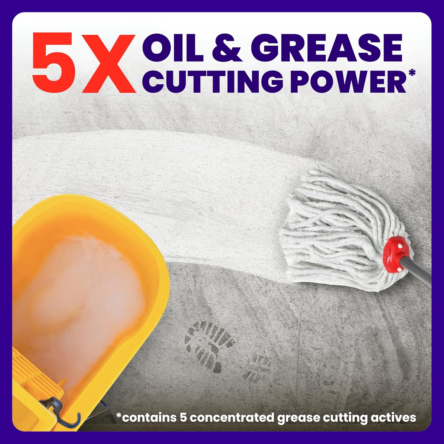 Mr. Clean PRO Degreasing Floor Cleaner, Bulk Liquid Concentrate for Removing Tough Grease and Oil Stains, Commercial Use, 1 gal (Case of 3)