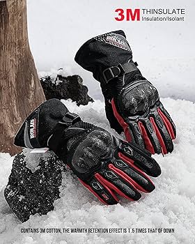 Amazon | バイクグローブ 冬 防寒 防水 タッチパネル対応 3M