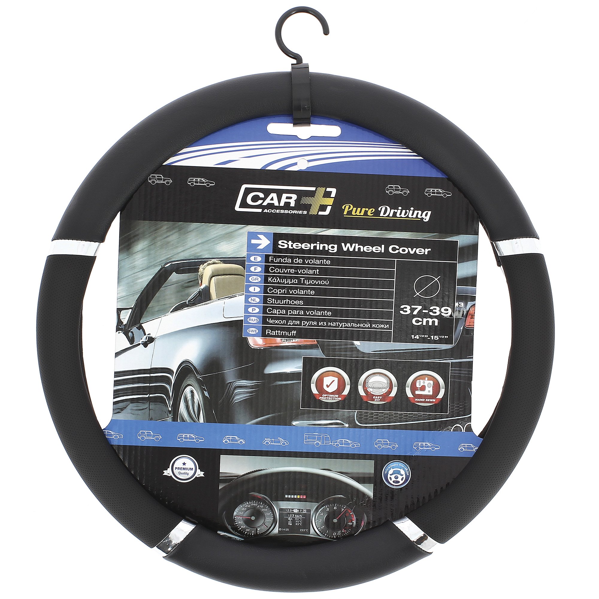 SUMEX 2505057 Steering Wheel Cover PVC Speed - Black