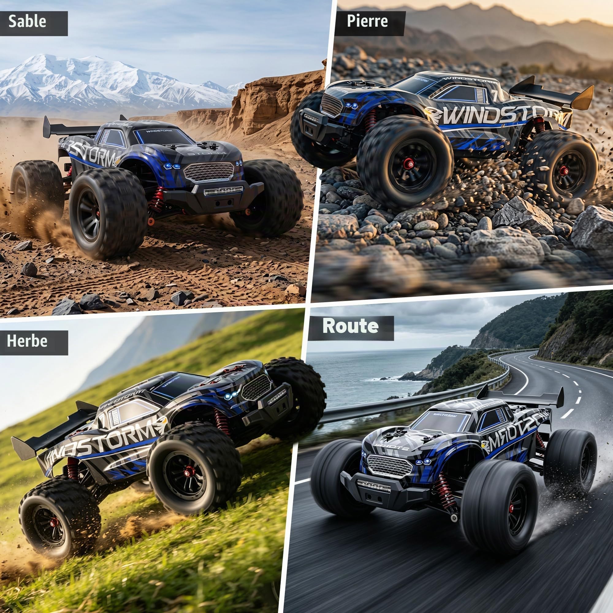 Voiture Télécommandée Adulte - 4WD 40 Km/H Tout-Terrain Off-Road RC Car