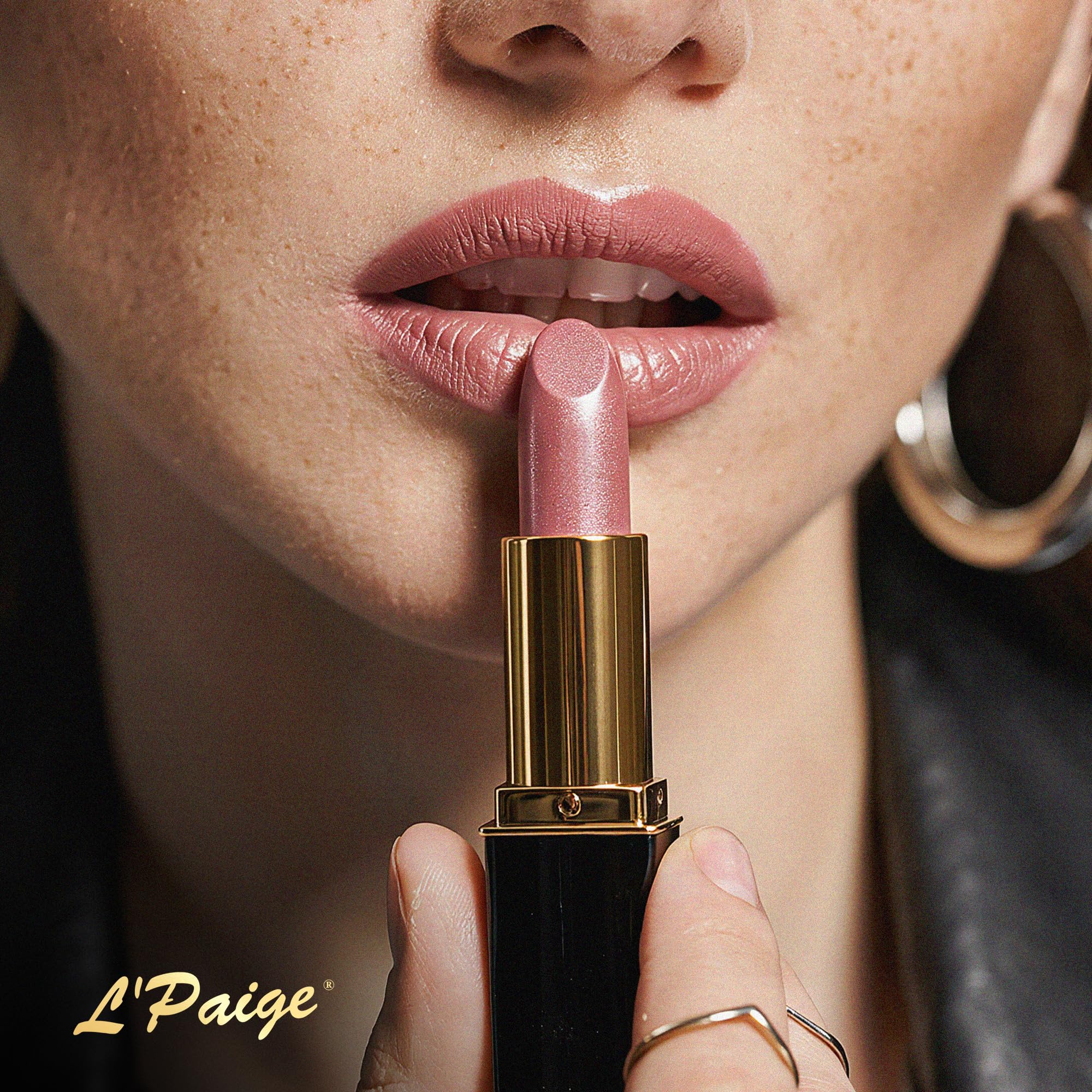 L 'paige Diseñador Lipstick L38 Champán, all-natural, Aloevera, duraderos Hidratante