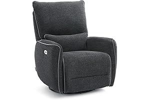 Power Swivel Glider Rocker Recliner Chair, Electric Swivel Rocker Recliner with USB...