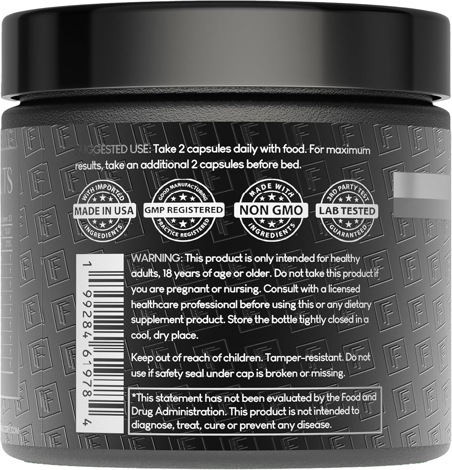 Formulation Factory Self Obsessed Masculine Vitality & Testosterone Support - 10-in-1 Complex with Shilajit, Tongkat Ali, & Fadogia Agrestis - 60 Capsules, 1 Month Supply