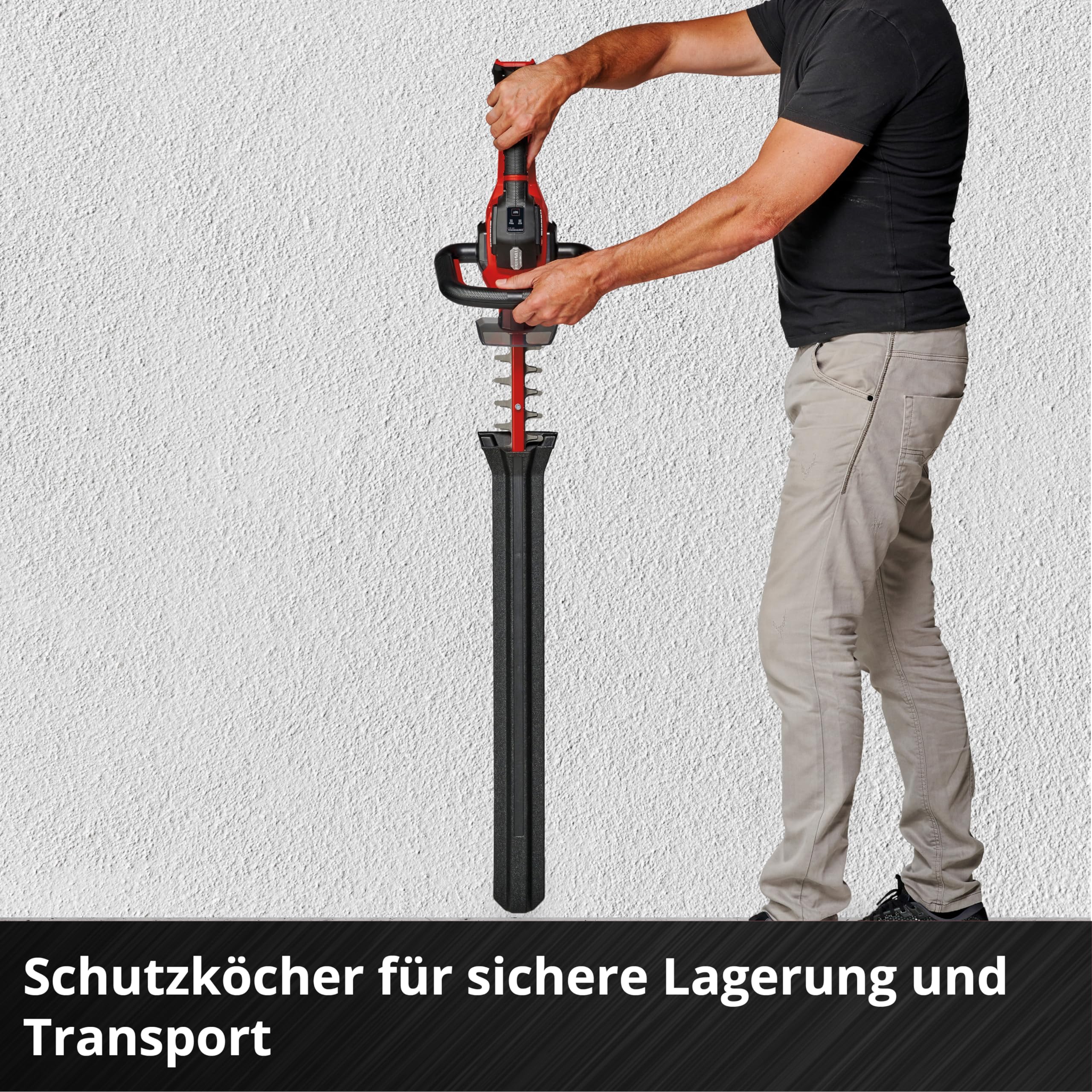 Einhell Professional Akku-Heckenschere GP-CH 18/61 Li BL-Solo Power X-Change (18 V, Brushless, Schnittlänge 61 cm, Anti-Blockier-System, inkl. Köcher, ohne Akku)