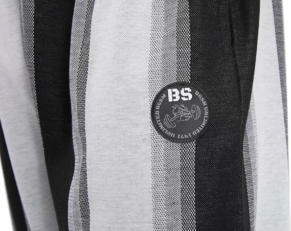 Men's Loose Fit Striped Sweatpants with Pockets, Oldschool Baggy Lifestyle Pants