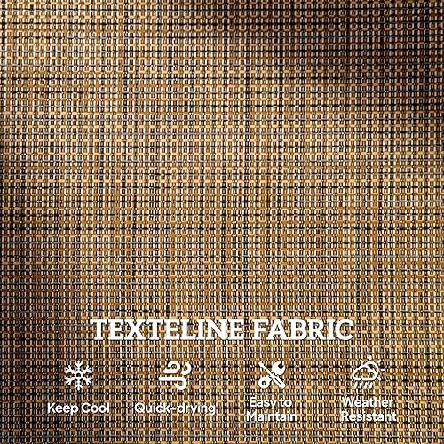 Miniatura 6 de Outsunny Banco planeador para 2 personas para exteriores, silla mecedora doble para patio, sofá biplaza con marco de acero recubierto de polvo para