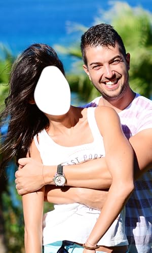 Montagem de foto de casal