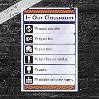 Vista 3 de JSC Póster de 368 in Our Classroom We 18 x 12 pulgadas Póster de aula Papel de póster brillante prémium de 100 libras