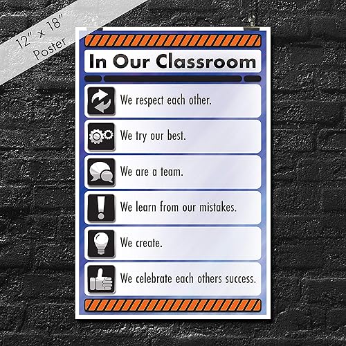 Miniatura 3 de JSC Póster de 368 in Our Classroom We  18 x 12 pulgadas  Póster de aula  Papel de póster brillante prémium de 100 libras