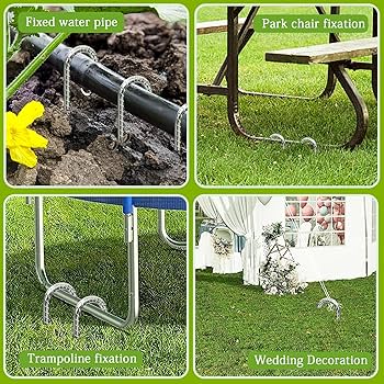 バーベキュー・調理用品 Trekker hook backside summit design Amazon.com : J Hook Rebar Stakes 12 Inch, Ground Stakes for