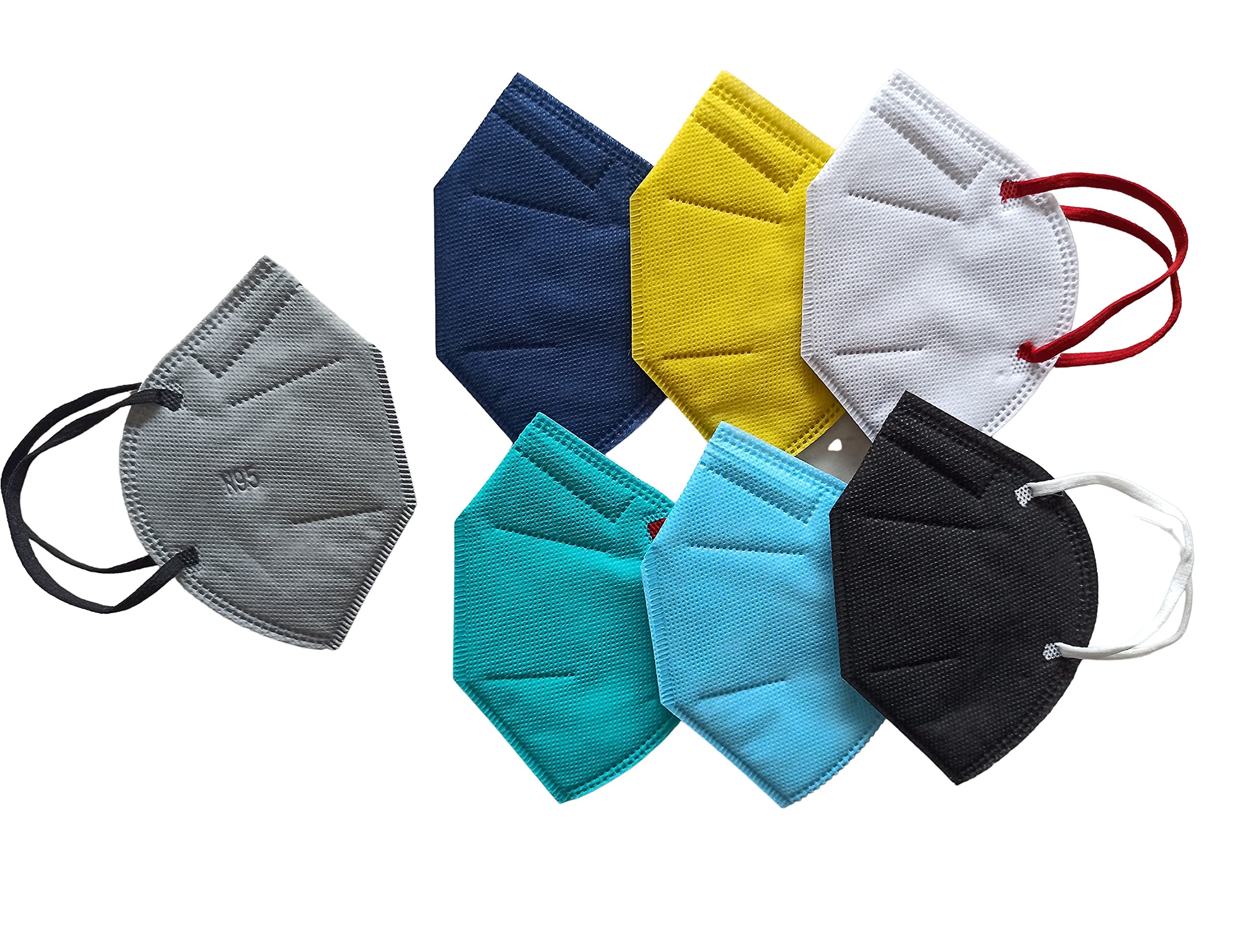 (PACK OF 100 N95 Face Mask For Men, Women Multicolor N95 5 Layer Breathable, Washable And Reusable Cotton Cloth Face Mask For Men, Boys, Women, Ladies, Kids, Bikers,Useful For Pollution-image-29