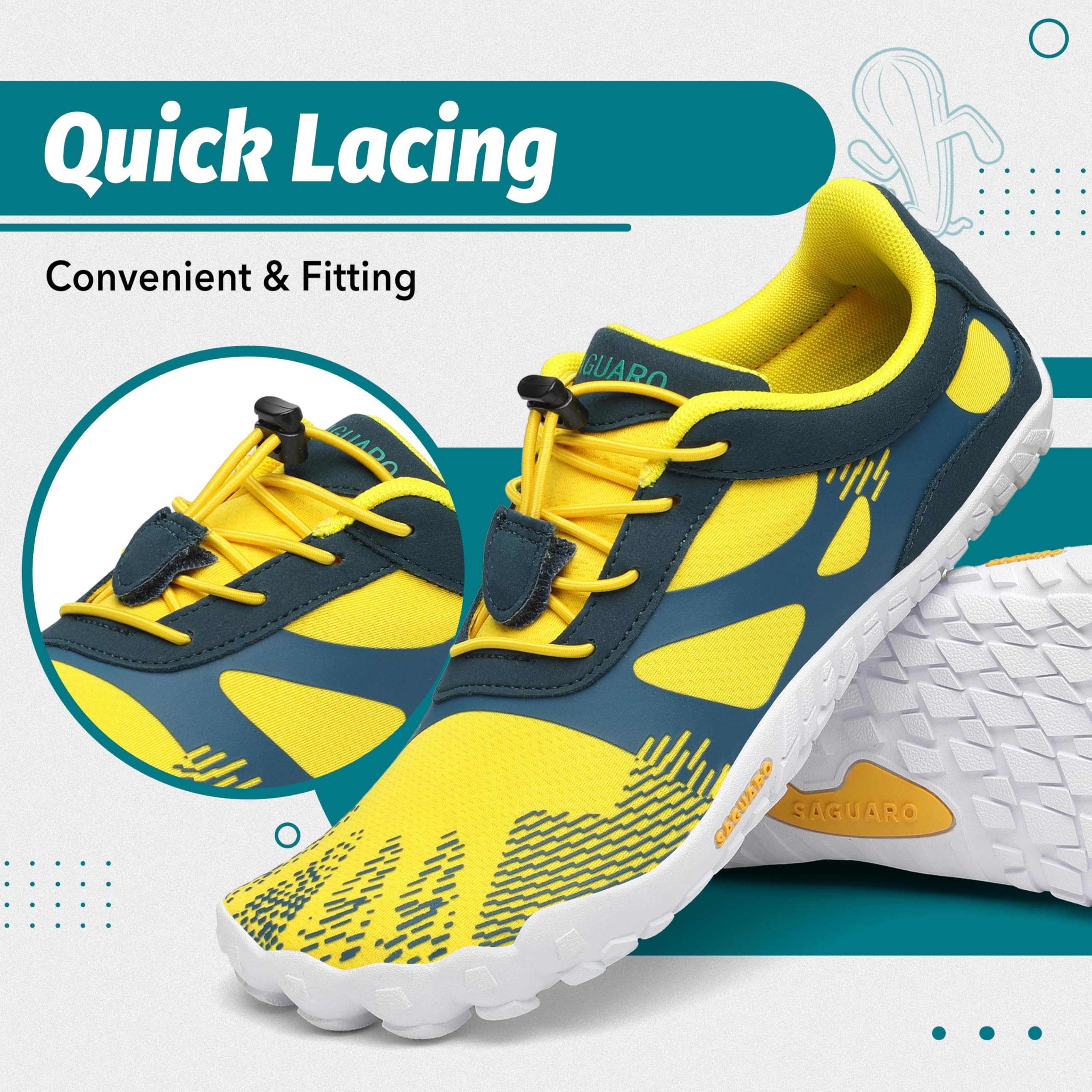 SAGUARO Scarpe Barefoot Uomo Donna Scarpe da Trail Running Minimaliste Antiscivolo Leggere Outdoor