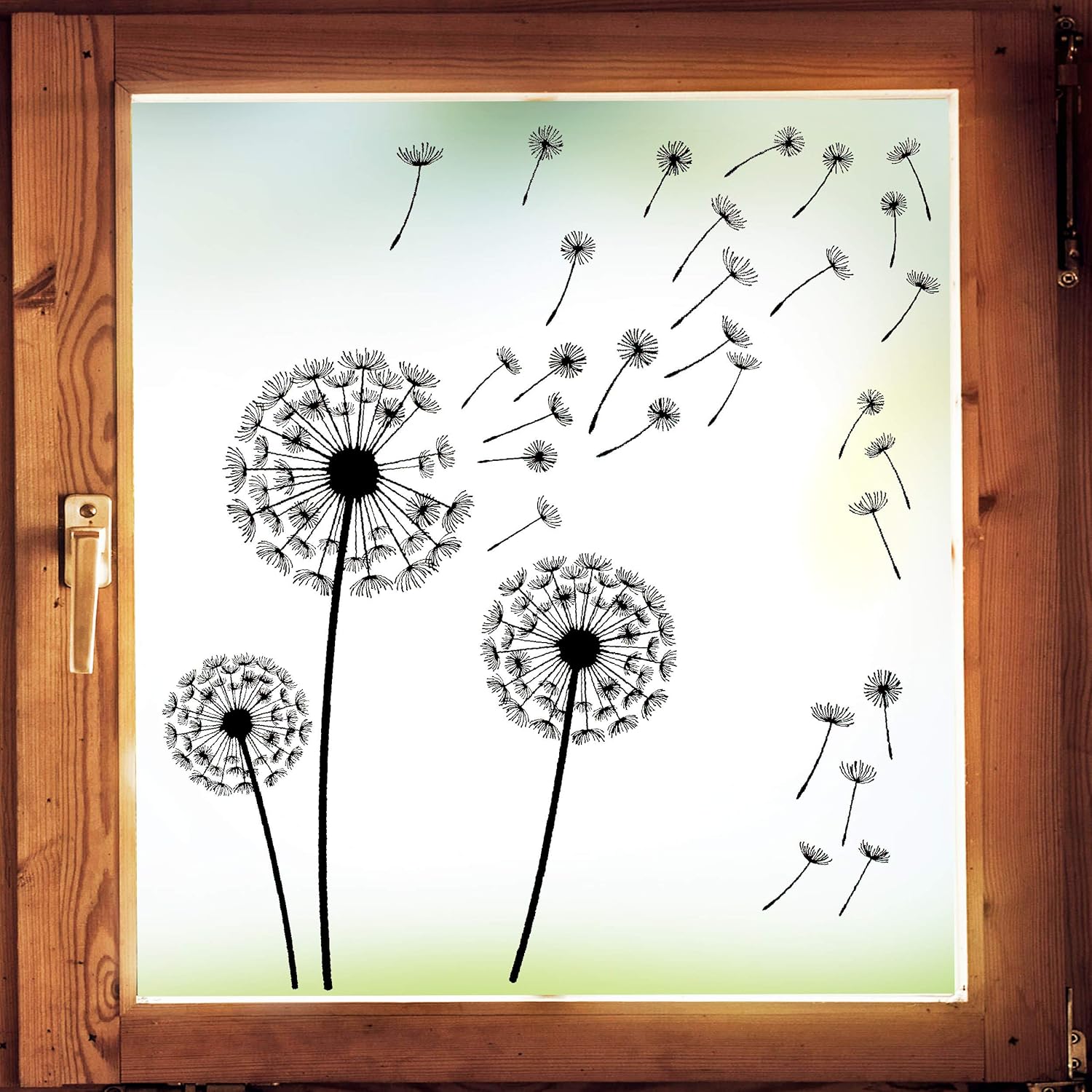 Löwenzahn Wandsticker - Wiederverwendbare Fensterbilder Mit Schmetterlingen