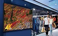 100 polegadas 4K UHD TV Full Array LED Super Screen Stunning Display High Dynamic Range And High Brilho Interface versátil 100" diagonal para casa e negócios (100 Inches)