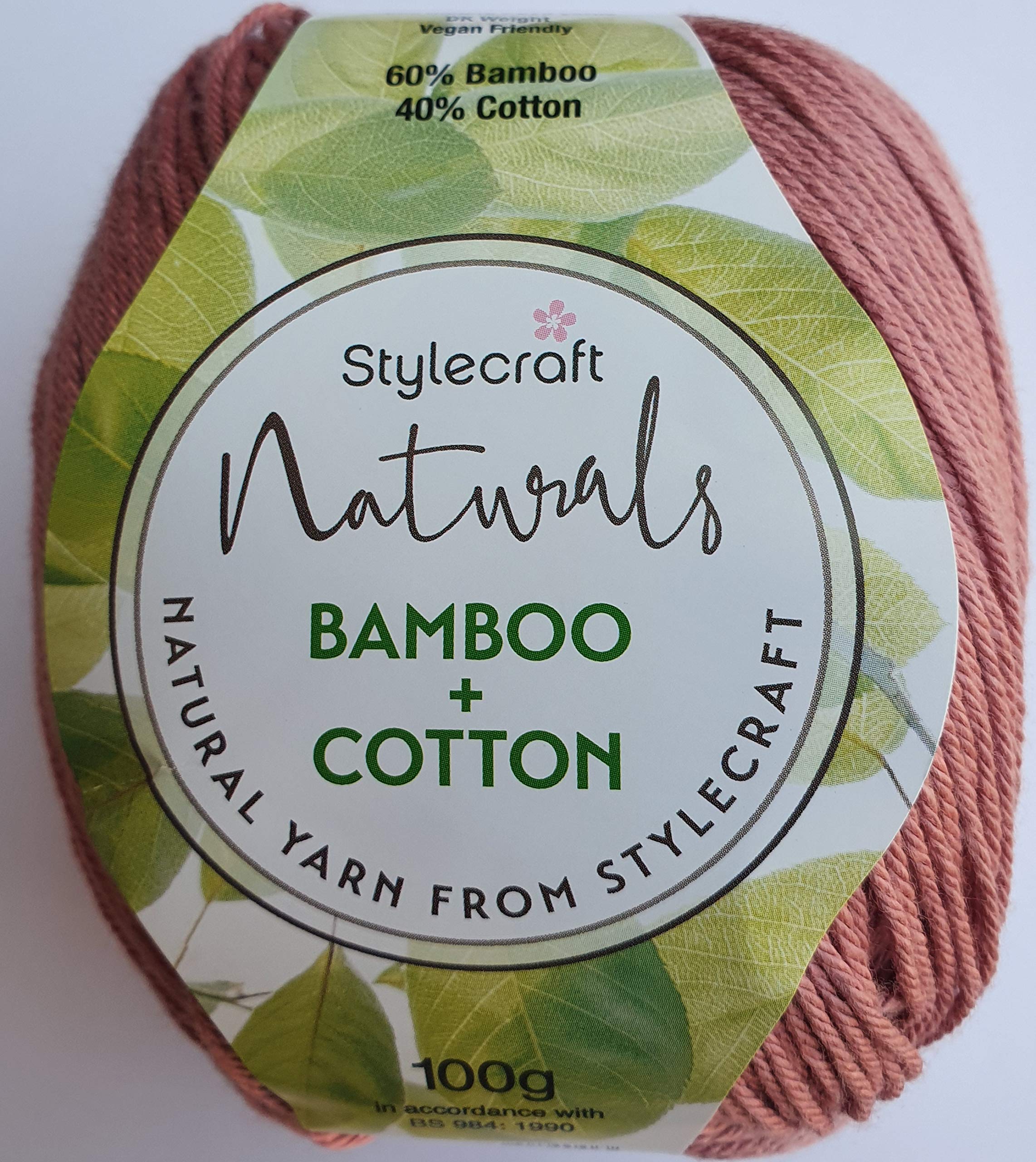 Stylecraft 2997165 Naturals Bamboo Cotton Rose (7165) Yarn - 100g