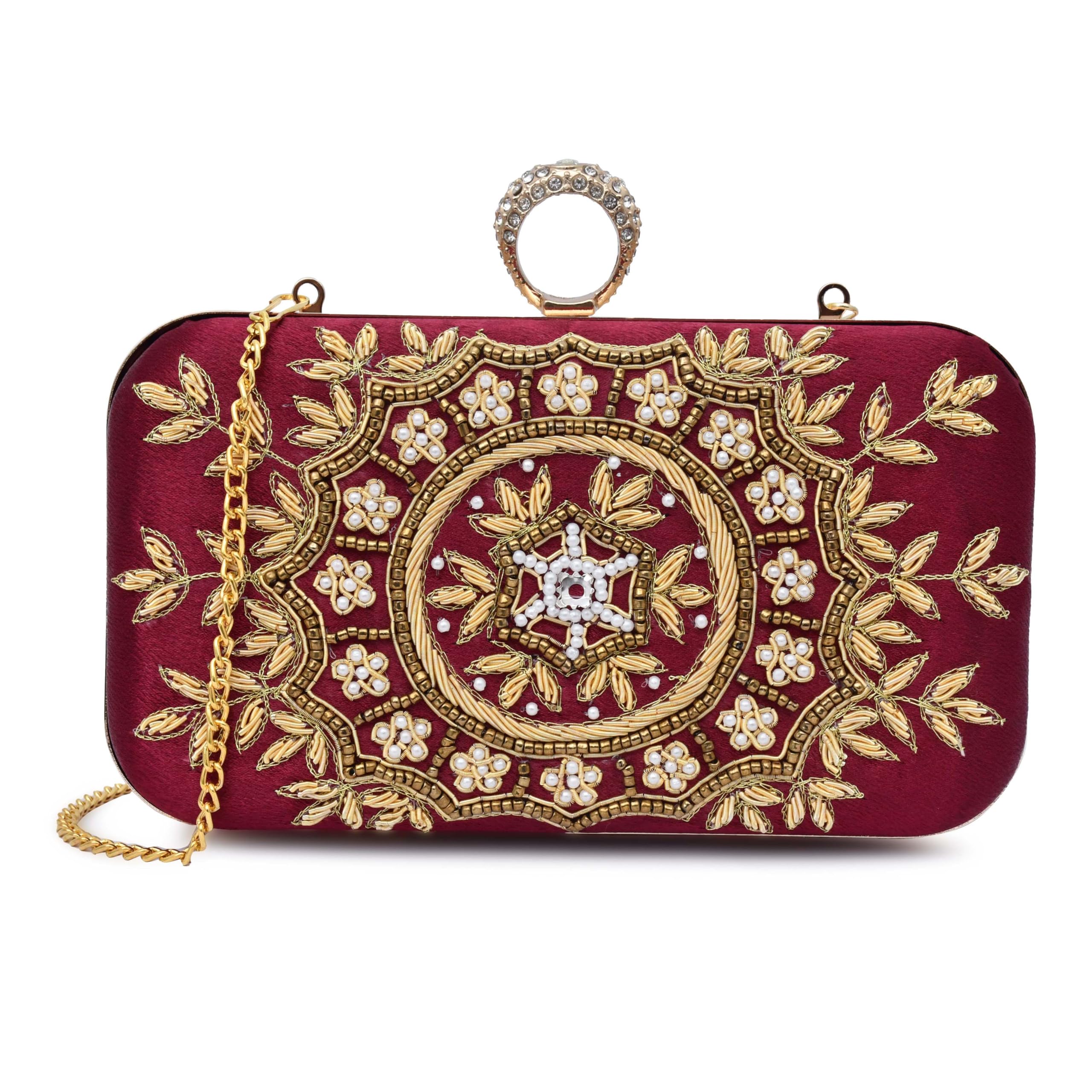 for the beautiful you Embroidered Women's Ring Clutch-picture-47