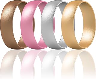 Thunderfit Silicone Wedding Rings Women