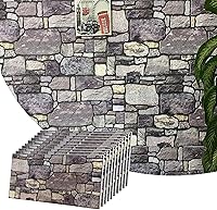 Vista 31 de Dundee Deco Paneles de Pared 3D - Revestimiento Gris Carbón con Aspecto de Piedra, Paneles de Pared con Revestimiento de Espuma de Poliestireno