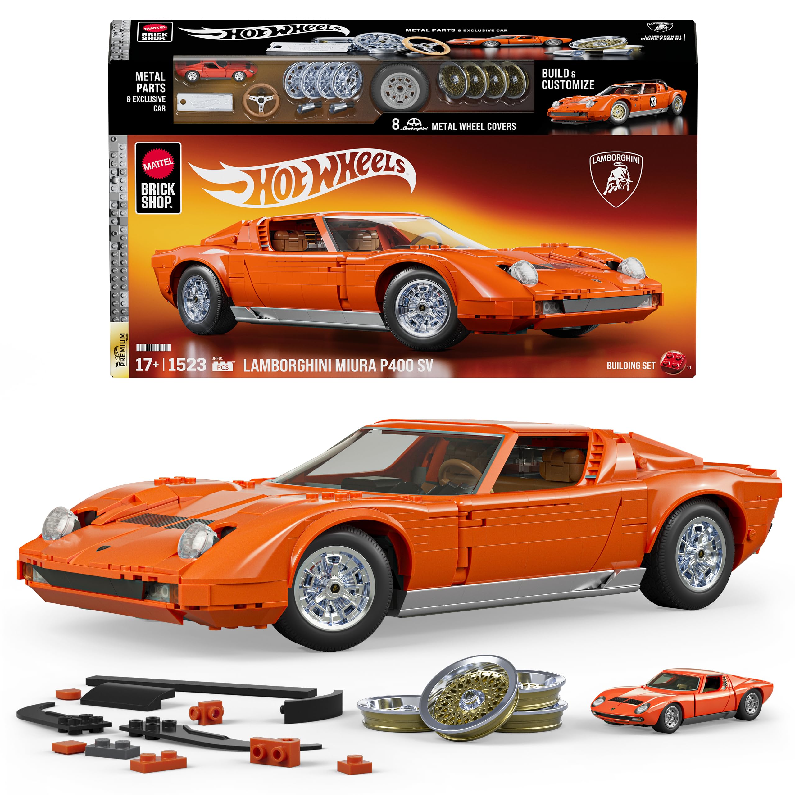 Amazon.com: Mattel Brick Shop Hot Wheels Premium Series Building
