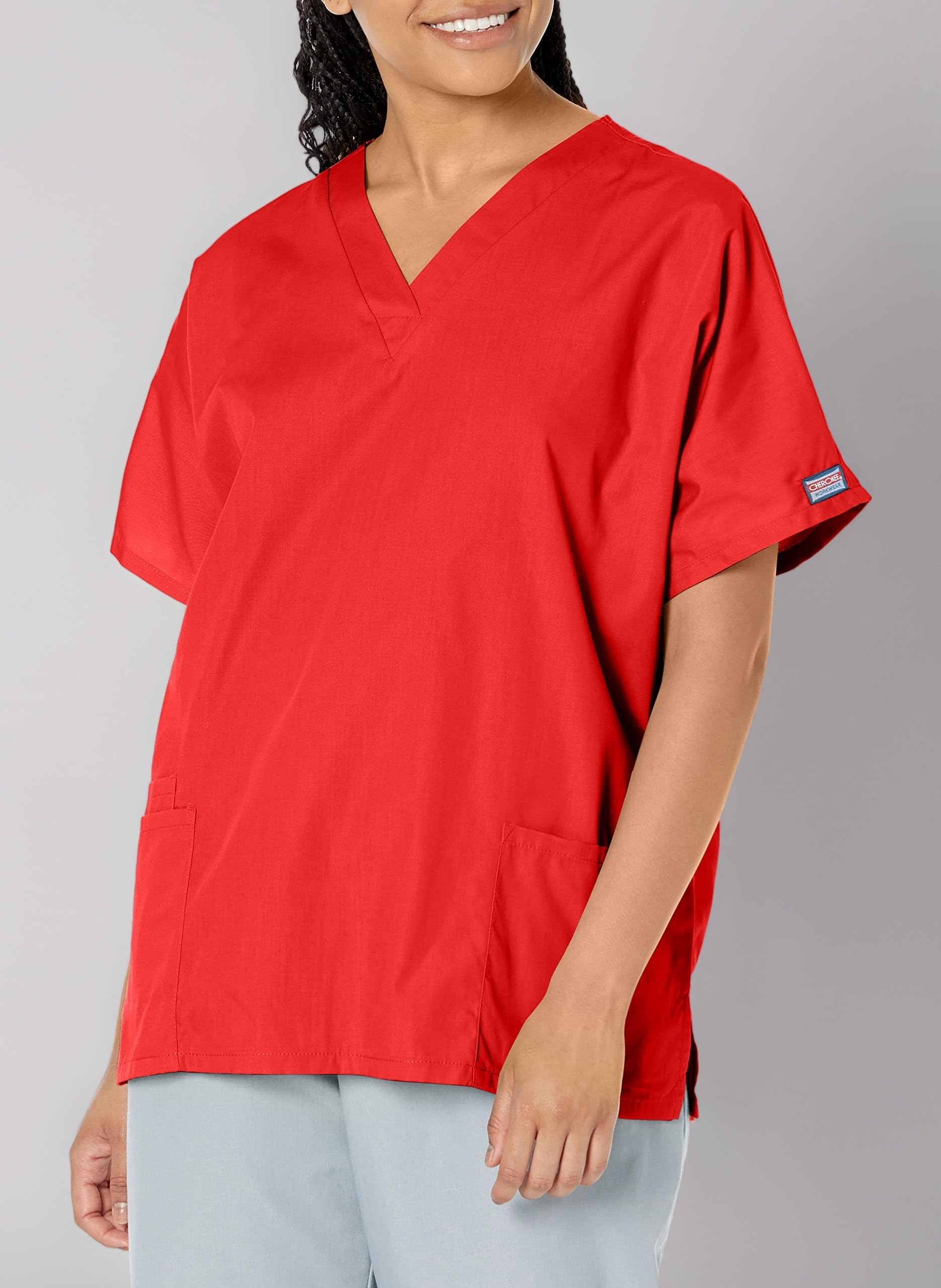 Cherokee Women Scrubs Top Workwear Originals V-Neck 4700