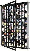 Vista 2 de 108 Shot Glass Shotglass Shooter Display Case Holder Cabinet Wall Rack 98% UV Lockable Door - Negro