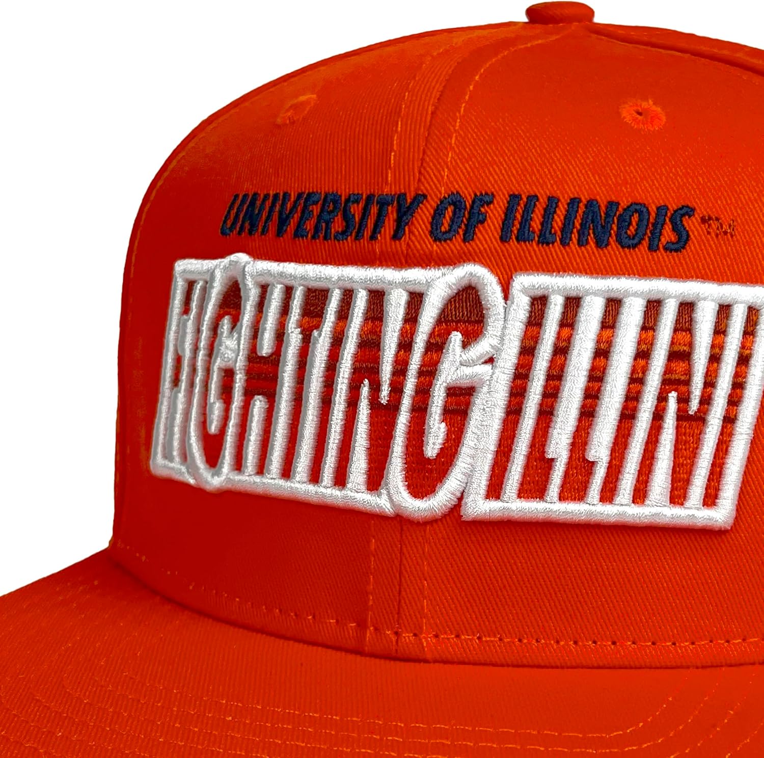 Official Collegiate Adjustable Snapback Flat Brimmed 6 Panel Hat - Gradient Team Collection