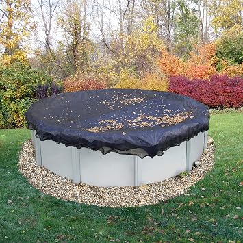 Blue Wave Arctic Armor 24-ft Round Leaf Net Mesh Above Ground Pool Cover