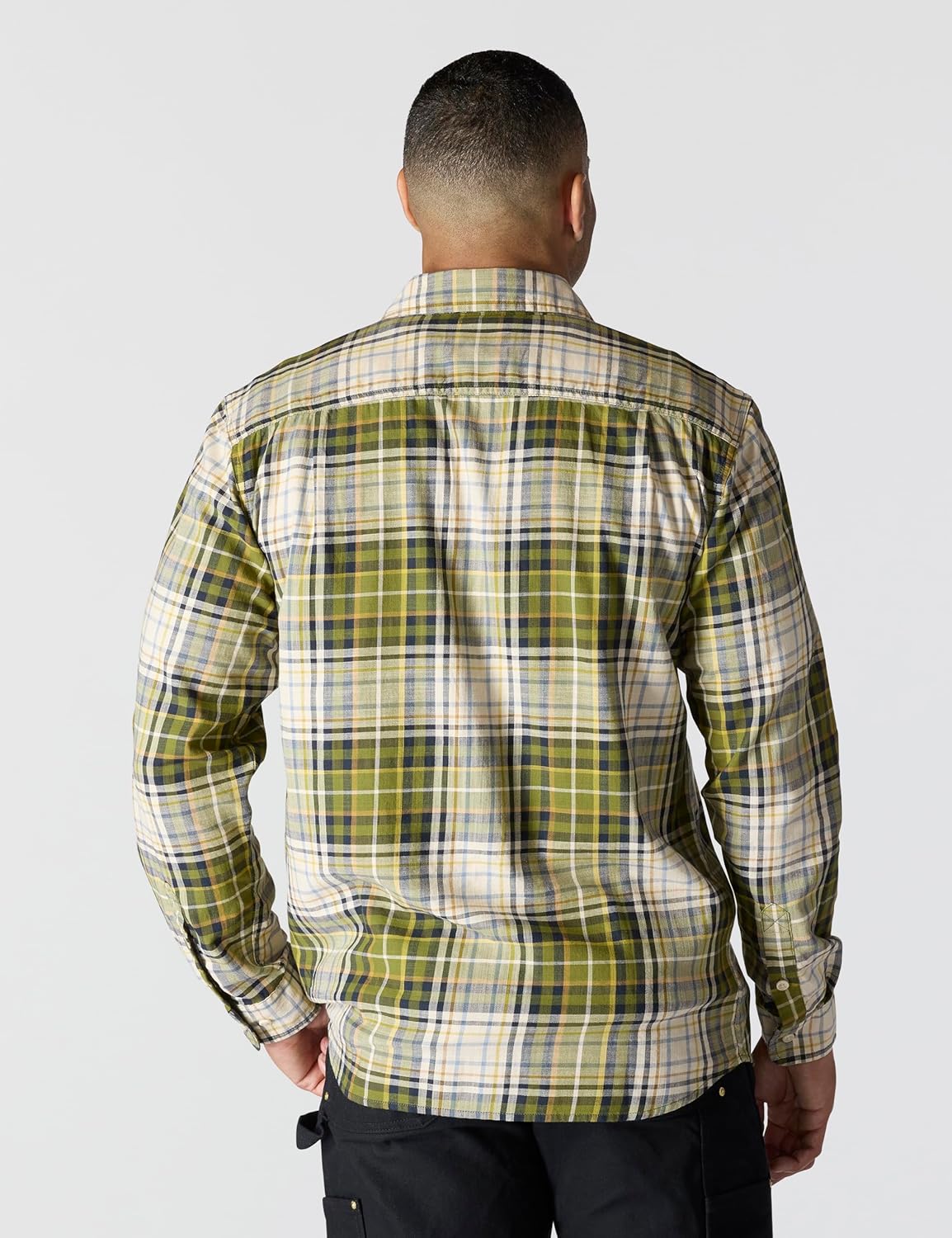 Carhartt Men’s Rugged Flex Relaxed Fit Lightweight Long-Sleeve Plaid Shirt - Image 4