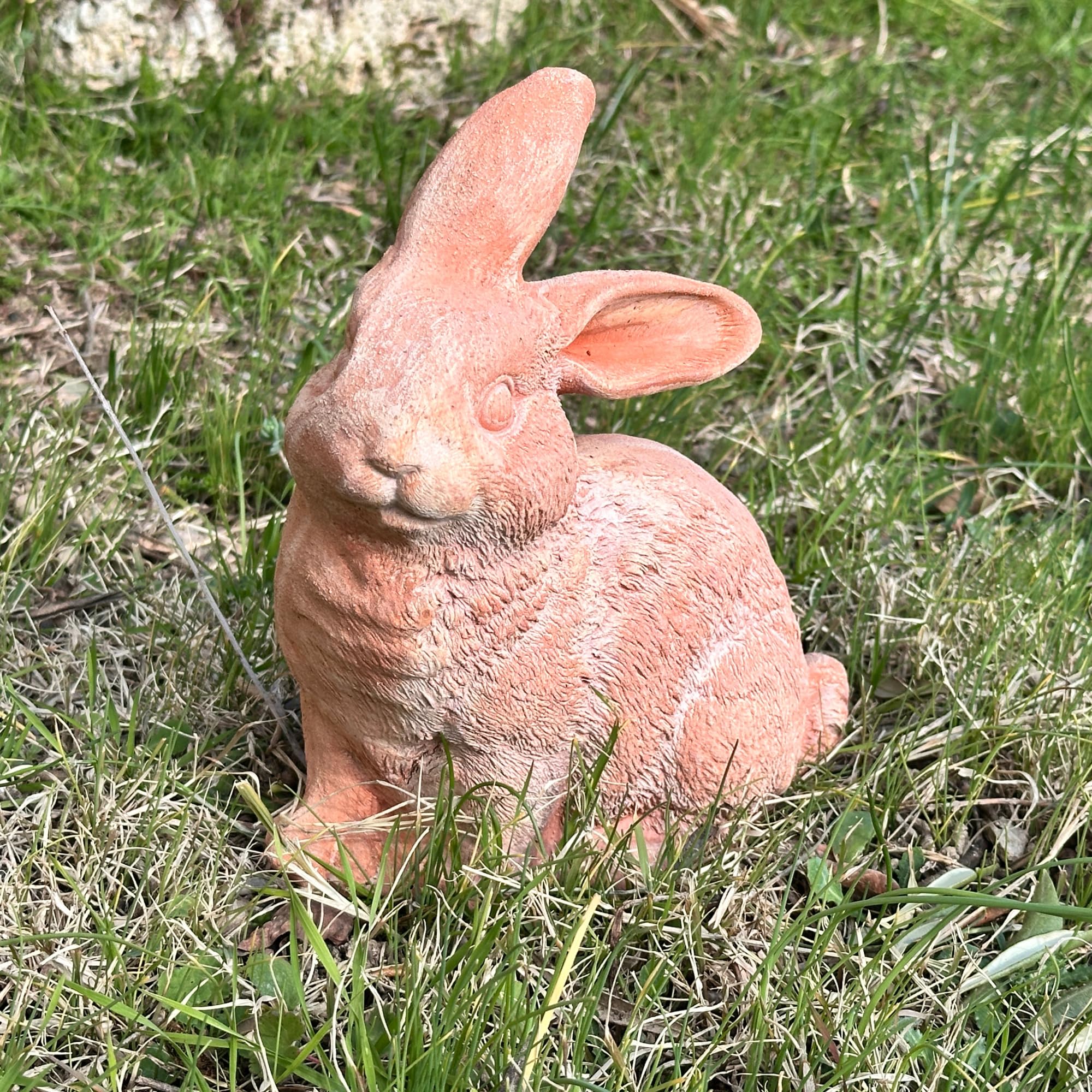 Toocook Animali in terracotta artigianale - Arredo giardino - Decorazione casa - Resistente alle intemperie (Coniglio)