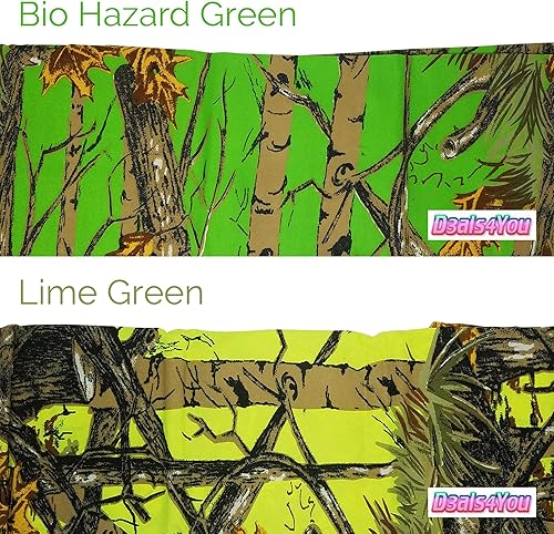 Miniatura 5 de Regal Comfort - Edredón con camuflaje de arboles y del bosque, sábanas, fundas de almohada, falda para cama con estampado de camuflaje, set de cama