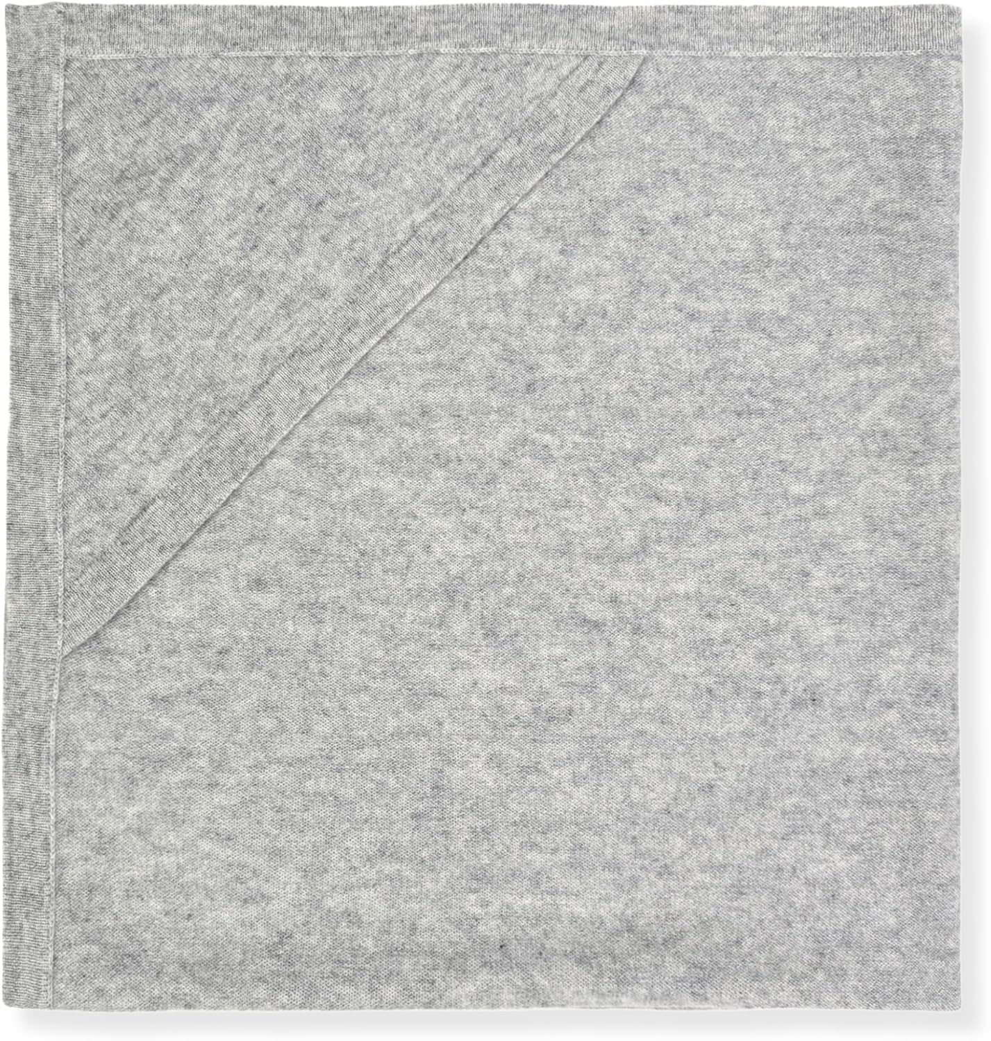 Jet&Bo BABY 100% Cashmere Receiving Blanket with Hood in Light Gray - Unisex, 30” x 30” - Ultra Soft, Hypoallergenic & Temperature Regulating – Gift Box and Card Included