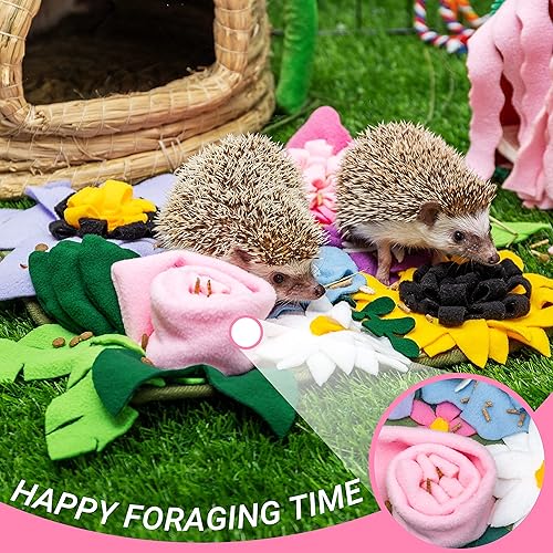 Miniatura 3 de Tapete de forraje de animales pequeños para conejo, erizo, conejillo de indias, rata de chinchillas, conejito de chinchillas, divertido alimentador