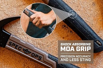 Spec Ops Spec-M20FG Tools fiberglass hammer, 590ml, curved claw, shock absorbing handle, 3% donated to soldiers, black/brown