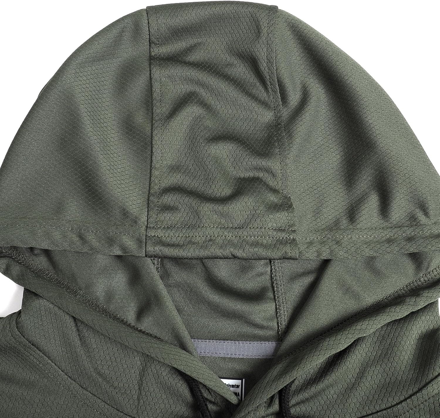 DEHANER Mens Lightweight Athletic Short Sleeve Hoodies Workout Sport Sweatshirts Solid Color Pullover Dry Fit T-Shirts - Image 3